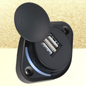 Încărcător auto reîncărcabil USB 3.1a capac glisant Încărcător inteligent pentru mașină 12-24V capac glisant oval dublu USB