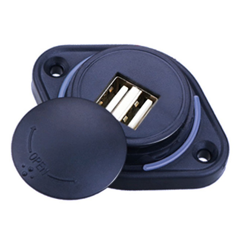 Încărcător auto reîncărcabil USB 3.1a capac glisant Încărcător inteligent pentru mașină 12-24V capac glisant oval dublu USB