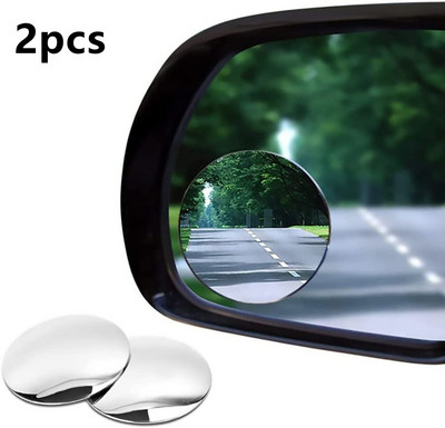 360 grādu HD aklās zonas automašīnas spogulis, 2 collu aizmugurējais skats, izliekti spoguļi automašīnām