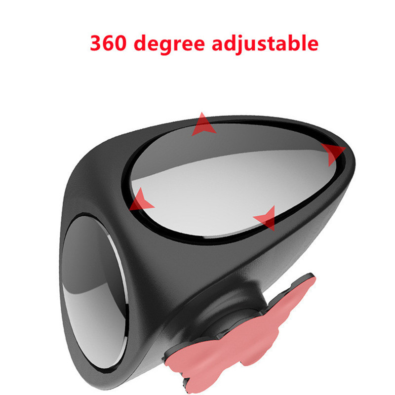 Oglindă pentru unghi orb pentru mașină, HD, 360 de grade, rotativă, pe 2 laturi, cu unghi larg, oglindă retrovizoare pentru auto, oglindă de parcare