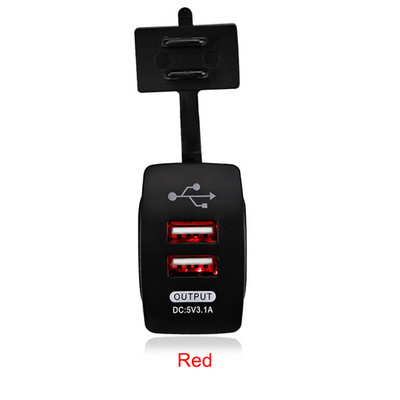12-24V Dual USB Car Incarcator comutator basculant 5V 3.1A Incarcator auto universal pentru telefon mobil pentru masina motociclete masina electrica barca