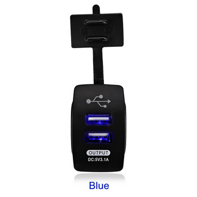 12-24V Dual USB Car Incarcator comutator basculant 5V 3.1A Incarcator auto universal pentru telefon mobil pentru masina motociclete masina electrica barca
