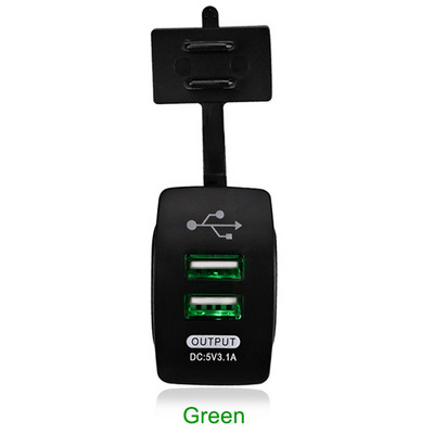 12-24V Dual USB Car Incarcator comutator basculant 5V 3.1A Incarcator auto universal pentru telefon mobil pentru masina motociclete masina electrica barca
