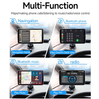 Universal Carplay Android Auto Ραδιόφωνο αυτοκινήτου Πολυμέσα Βίντεο Bluetooth Πλήρης Οθόνη Αφής FM AUX For All Car 2 din автомагнитола