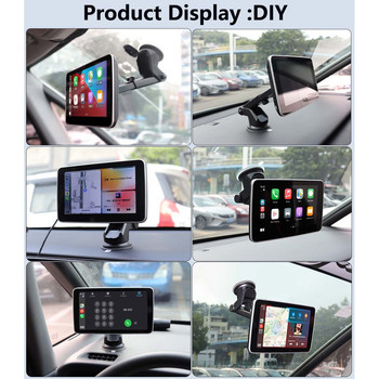 Universal Carplay Android Auto Ραδιόφωνο αυτοκινήτου Πολυμέσα Βίντεο Bluetooth Πλήρης Οθόνη Αφής FM AUX For All Car 2 din автомагнитола