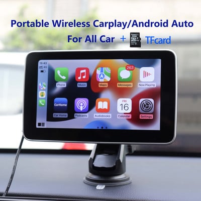 Univerzálne autorádio Carplay s Androidom, multimediálne video, Bluetooth, dotyková obrazovka, FM, AUX pre všetky autá, 2-dinové autorádio