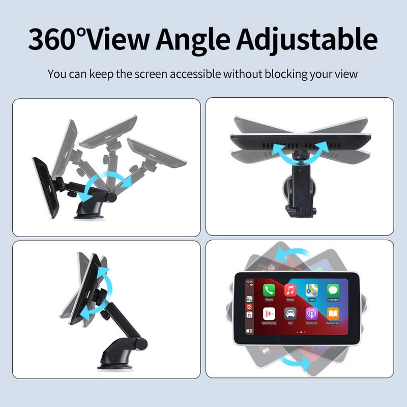 Univerzálne autorádio Carplay s Androidom, multimediálne video, Bluetooth, dotyková obrazovka, FM, AUX pre všetky autá, 2-dinové autorádio