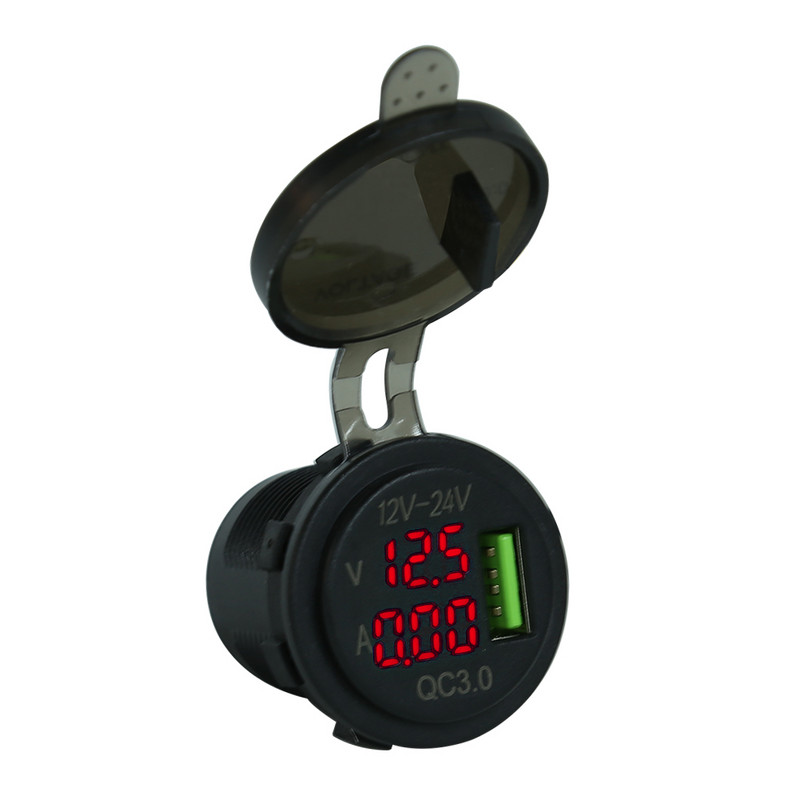 Ofertă fierbinte Încărcător de mașină USB Fabricație pricepută 3A QC 3.0 Încărcător de mașină USB Adaptor priză pentru barcă de motocicletă auto 12V-24V