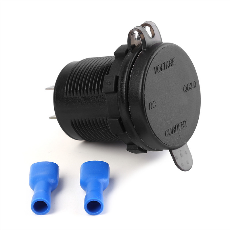 Ofertă fierbinte Încărcător de mașină USB Fabricație pricepută 3A QC 3.0 Încărcător de mașină USB Adaptor priză pentru barcă de motocicletă auto 12V-24V