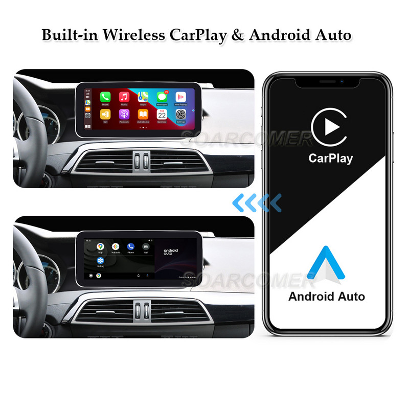 12.3" Carplay 1920*720P IPS Android 12 Auto Multimedia Player Navigație auto Bluetooth pentru Mercedes Benz Clasa C W204 2011 -2014