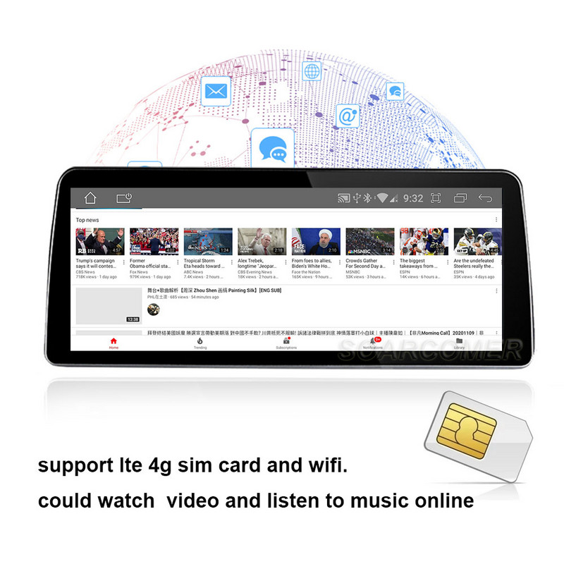 12.3" Carplay 1920*720P IPS Android 12 Auto Multimedia Player Navigație auto Bluetooth pentru Mercedes Benz Clasa C W204 2011 -2014