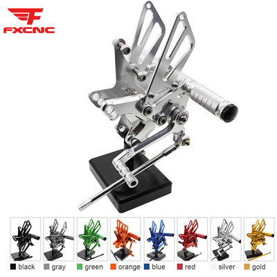 Skirta KAWASAKI ZX10R ZX 10R 2011 2012-2022 Motociklo galinės dalies kojos atramos kojos kaištis Reguliuojamas aliuminio galinis komplektas Naujas pėdos atramos kojos kaištis