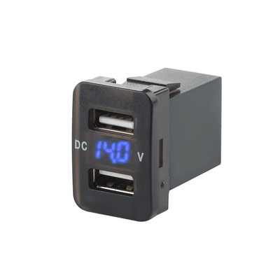 2.1A Dual USB Car Socket Charger 12-24V Promotional LED USB Car Power Adapter Incarcator pentru Toyota pentru telefon mobil Incarcator auto