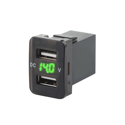 2.1A Dual USB Car Socket Charger 12-24V Promotional LED USB Car Power Adapter Incarcator pentru Toyota pentru telefon mobil Incarcator auto