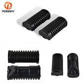 1 pereche de suporturi pentru picioare pentru motociclete, pedale din cauciuc negru pentru Honda CL90 1967-1969/1969-1979 Honda CT90 K1-79 Suport pentru picioare pentru motociclete