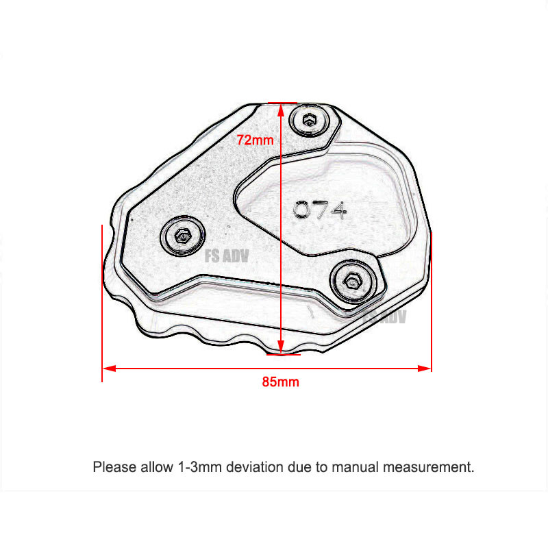 Pentru HONDA CB500X CB400X Picior Suport lateral Placă Suport Suport Extensie Suport Extensie CB 500X CB 400X 2013-2022 2021 Motocicletă