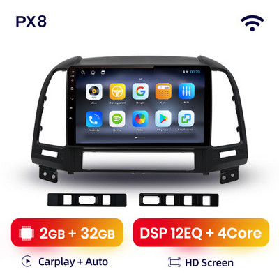 Autorádio AWESAFE PX9s pre Hyundai CFe 2007 2006 - 2012 s Androidom, prehrávače videa, CarPlay, Android Auto GPS, 2 DIN, 2 DIN DVD
