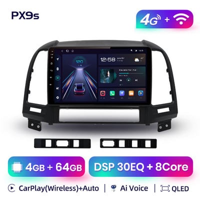 Autorádio AWESAFE PX9s pre Hyundai CFe 2007 2006 - 2012 s Androidom, prehrávače videa, CarPlay, Android Auto GPS, 2 DIN, 2 DIN DVD