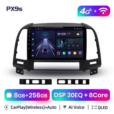 Autorádio AWESAFE PX9s pre Hyundai CFe 2007 2006 - 2012 s Androidom, prehrávače videa, CarPlay, Android Auto GPS, 2 DIN, 2 DIN DVD