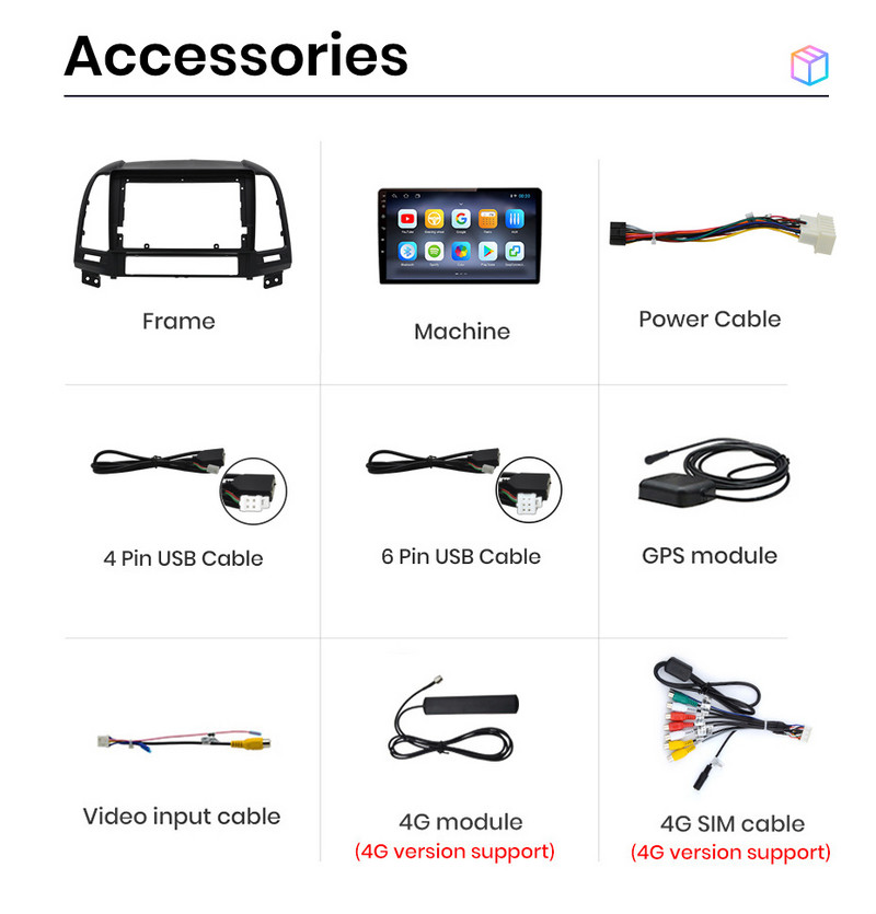 Autorádio AWESAFE PX9s pre Hyundai CFe 2007 2006 - 2012 s Androidom, prehrávače videa, CarPlay, Android Auto GPS, 2 DIN, 2 DIN DVD