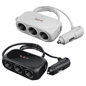 12V-24V Brichetă Auto Priză Splitter Mufă LED Dual USB 3 Căi Adaptor Încărcător USB Încărcător Auto Pentru Telefon mobil Încărcător PC