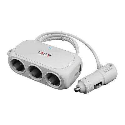 12V-24V Brichetă Auto Priză Splitter Mufă LED Dual USB 3 Căi Adaptor Încărcător USB Încărcător Auto Pentru Telefon mobil Încărcător PC