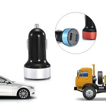 Διπλές Θύρες 3.1A USB Φορτιστής Αυτοκινήτου Αναπτήρας Ψηφιακό βολτόμετρο LED 12V/24V