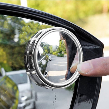 Автомобилно 360-градусово HD огледало за мъртва точка, регулируемо изпъкнало огледало за обратно виждане за кола, широкоъгълни огледала за паркиране на превозни средства