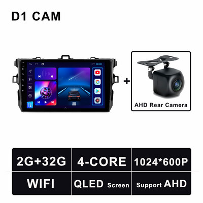 Autorádio s Androidom 11, GPS, multimediálne video, stereo pre Toyota Corolla 2009 - 2013, navigačný prehrávač, Bluetooth 5.0, 4G LTE, WIFI, DSP