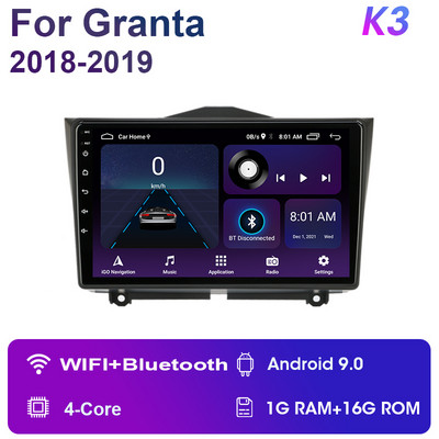 2 Din Android 11 Radio Stereo Auto Multimedia Player Video pentru LADA BA3 Granta Cross 2018 2019 Navigare GPS Carplay autoradio