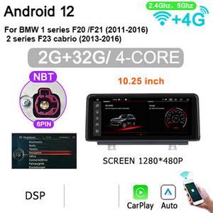 Radio auto 8G 256G Android 12 pentru BMW Seria 1 F20 F21/3 Seria F30 F31 F34/4 Seria F32 F33 F36 cu ecran video player Carplay