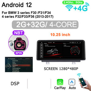 Radio auto 8G 256G Android 12 pentru BMW Seria 1 F20 F21/3 Seria F30 F31 F34/4 Seria F32 F33 F36 cu ecran video player Carplay