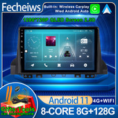 Autórádió JAC Refine S4 2019 2020 Autorádió Multimédia lejátszóhoz Audio Sztereó Videó Android 11 FM AM RDS 4G WiFi QLED Carplay