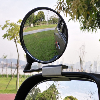Ляво и дясно предно колело на автомобила Огледало за сляпа зона Въртене на 360 градуса Широкоъгълно огледало за обратно виждане на автобус Мъртва зона Допълнително огледало