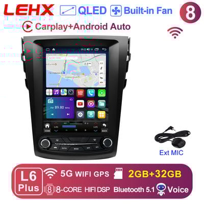 LEHX L6 Pro 2Din Android 11 Autoradio Multimedia Video pentru Toyota RAV4 Rav 4 2005-2013 Navigație Carplay GPS Stereo Tesla 9.7"