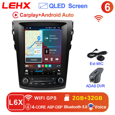 LEHX L6 Pro 2Din Android 11 Autoradio Multimedia Video pentru Toyota RAV4 Rav 4 2005-2013 Navigație Carplay GPS Stereo Tesla 9.7"