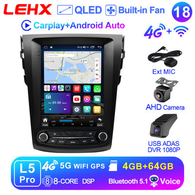 LEHX L6 Pro 2Din Android 11 Autoradio Multimedia Video pentru Toyota RAV4 Rav 4 2005-2013 Navigație Carplay GPS Stereo Tesla 9.7"