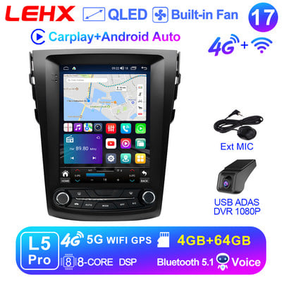 LEHX L6 Pro 2Din Android 11 Autoradio Multimedia Video pentru Toyota RAV4 Rav 4 2005-2013 Navigație Carplay GPS Stereo Tesla 9.7"
