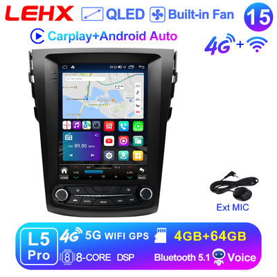 LEHX L6 Pro 2Din Android 11 Autoradio Multimedia Video pentru Toyota RAV4 Rav 4 2005-2013 Navigație Carplay GPS Stereo Tesla 9.7"