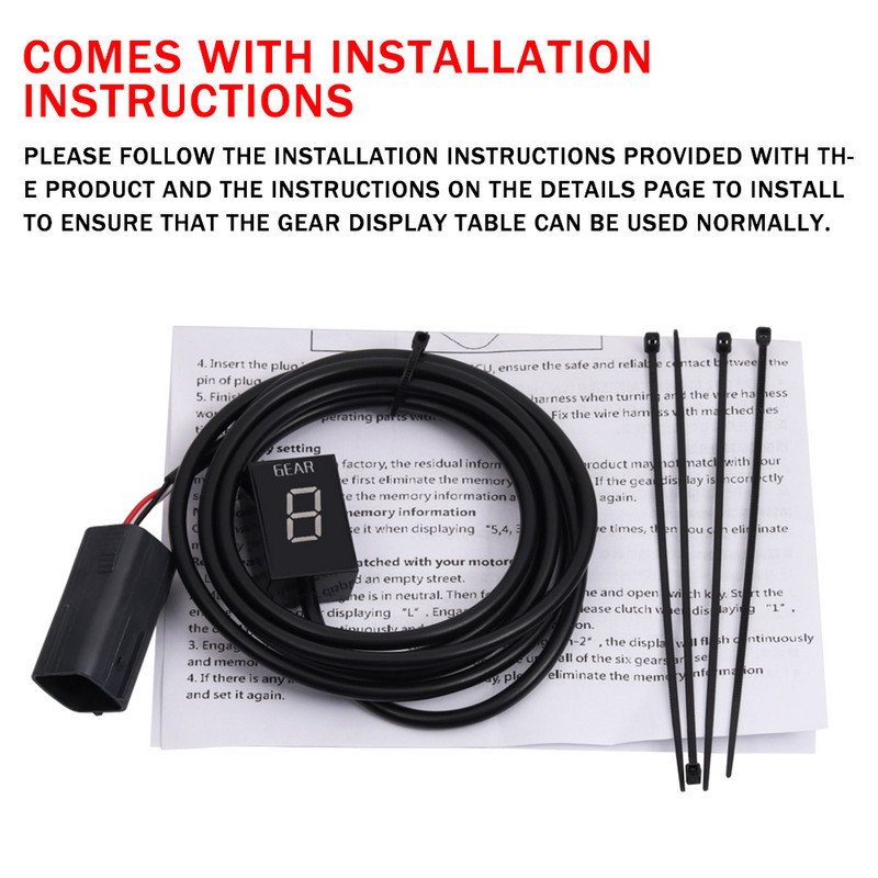 Kawasaki Z750 Z1000 Z-750 Z-1000 jaoks 2007 2008 2009 Mootorratta käigunäidiku kiiruse digitaalse näidiku mõõtja Ecu pistiku tarvikud