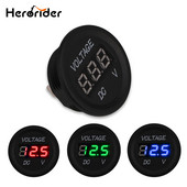 Herorider 12 V-24 V DC Afișaj digital LED Auto Auto Motocicletă voltmetru Metro Priză voltmetru impermeabilă