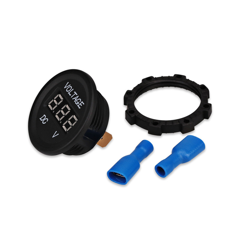Herorider 12 V-24 V DC Afișaj digital LED Auto Auto Motocicletă voltmetru Metro Priză voltmetru impermeabilă