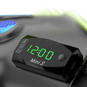 Ceas electronic universal pentru motociclete, termometru, voltmetru, trei în unu, IP67, impermeabil, rezistent la praf, cu LED, afișaj digital