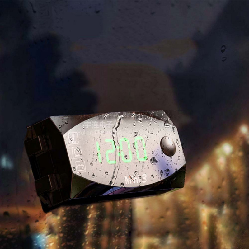 Ceas electronic universal pentru motociclete, termometru, voltmetru, trei în unu, IP67, impermeabil, rezistent la praf, cu LED, afișaj digital