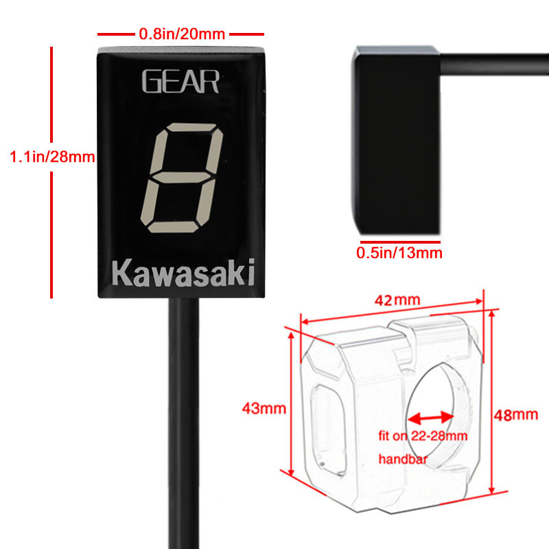 Käigunäidiku jaoks kawasaki z750 Z750R Z800 Z800e Z1000 ER6N ER6F Versys 650 Ninja 300 400 Z650 6 käik