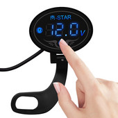 Feszültség Digitális Voltmérő -40---60 Celsius fok 1 db Autótartozékok Mérőpanel Kemény Műanyag LED Csere Tartós