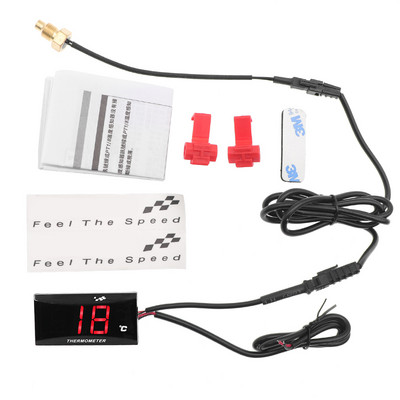 Mini contor de temperatură a apei KOSO pentru motocicletă pentru XMAX250 300 NMAX CB 400 CB500X Adaptor pentru temperatura apei pentru scuter și curse