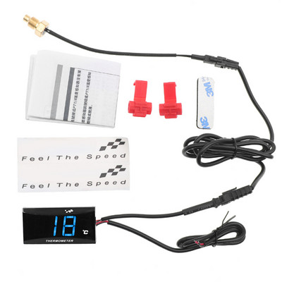 Mini contor de temperatură a apei KOSO pentru motocicletă pentru XMAX250 300 NMAX CB 400 CB500X Adaptor pentru temperatura apei pentru scuter și curse