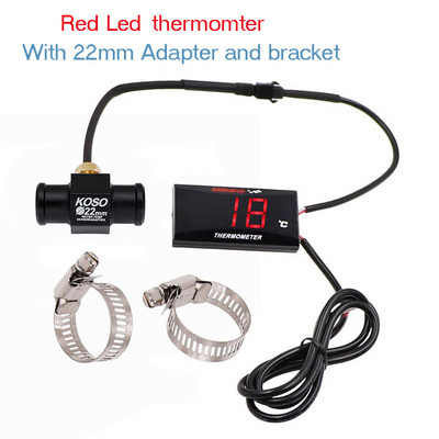 Mini contor de temperatură a apei KOSO pentru motocicletă pentru XMAX250 300 NMAX CB 400 CB500X Adaptor pentru temperatura apei pentru scuter și curse