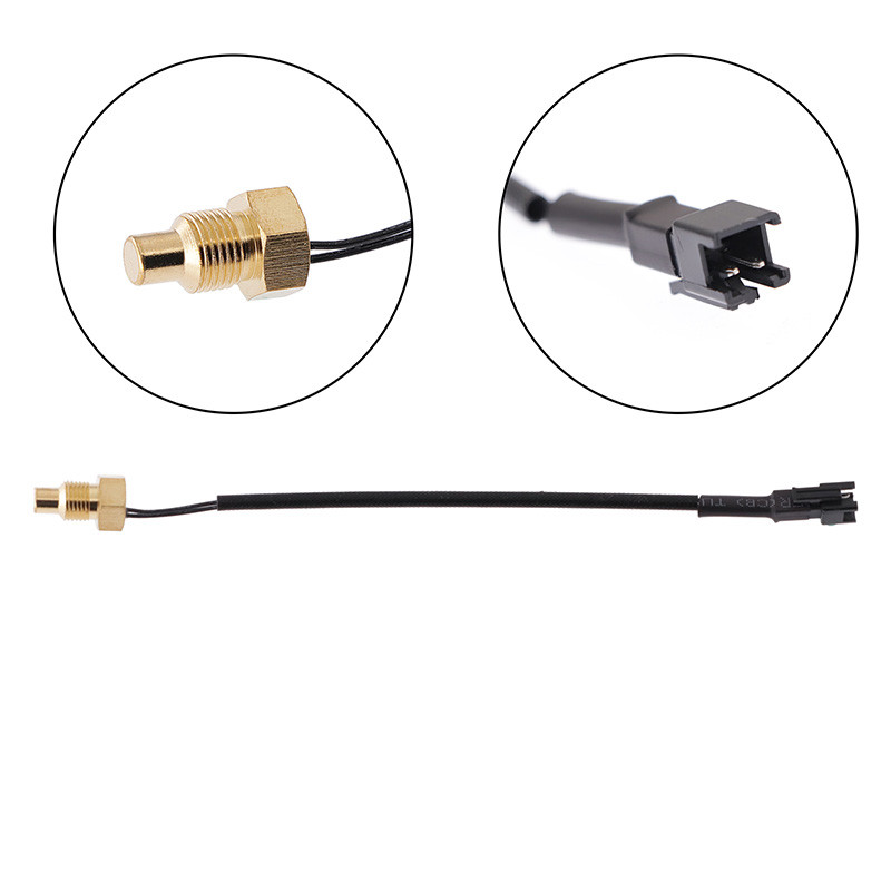 Mini contor de temperatură a apei KOSO pentru motocicletă pentru XMAX250 300 NMAX CB 400 CB500X Adaptor pentru temperatura apei pentru scuter și curse